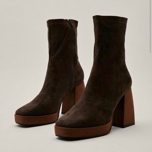 Nasty Gal Faux Suede Heels